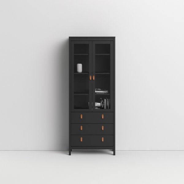 Vitrinekast Madrid - Zwart