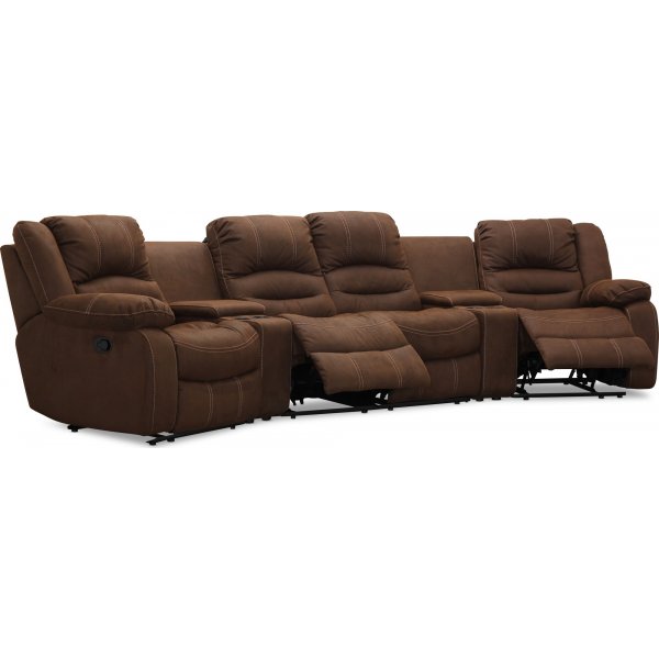 Kensington manuell 4-sits soffa - Brun Kensington manuell 4-sits soffa - Brun