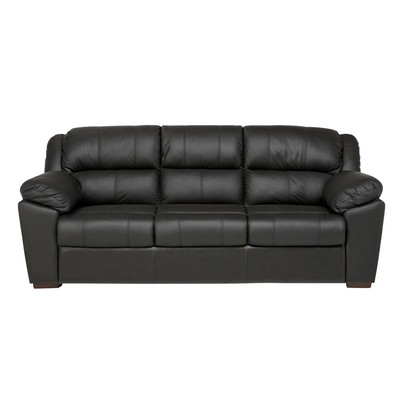 Refine 3-sits soffa - svart nl skinn/PU