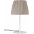 Lampe de table Agnar pour extrieur avec abat-jour pliss - Marron/blanc - 57 cm