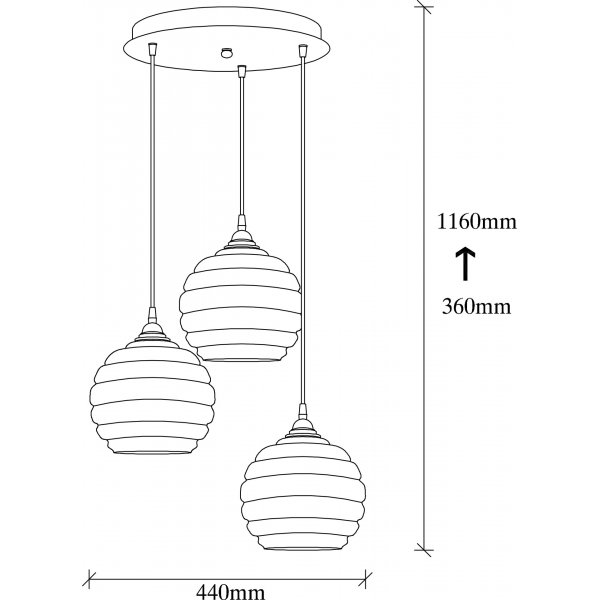 Gullvi taklampa 11 - Guld/svart Gullvi taklampa 11 - Guld/svart
