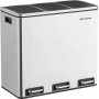 Daloa soptunna 54 l - Silver/svart