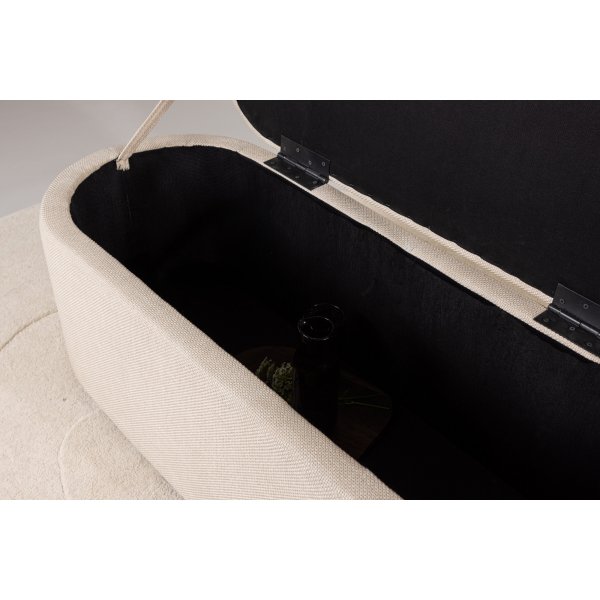 Pouf Potenza - Blanc cassé Pouf Potenza - Blanc cassé