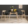 Matgrupp Florence Barbord 90x90 med 2 barstolar - Whitewash/svart