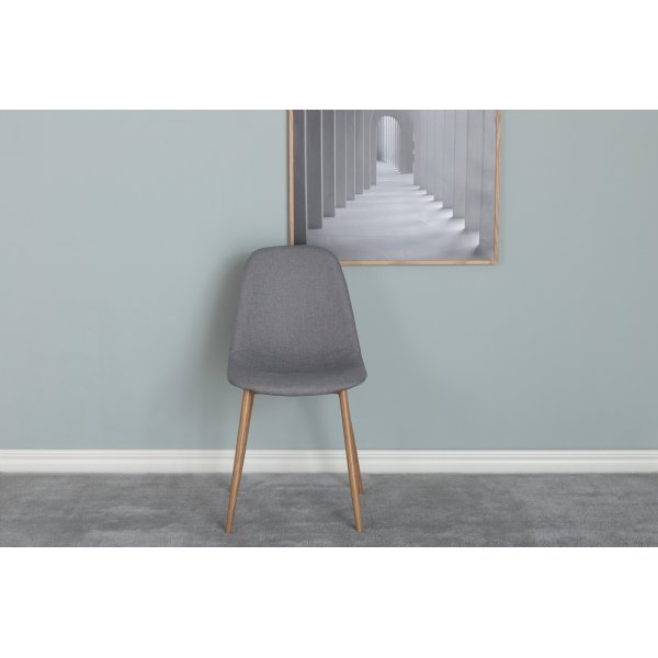 Chaise de salle  manger Bridge - Gris/chne