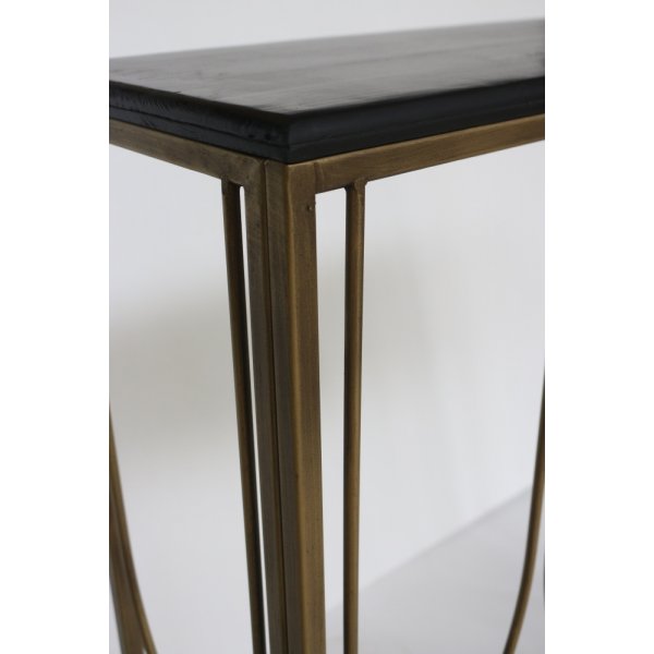 Venestad konsolbord - Tr/guldig