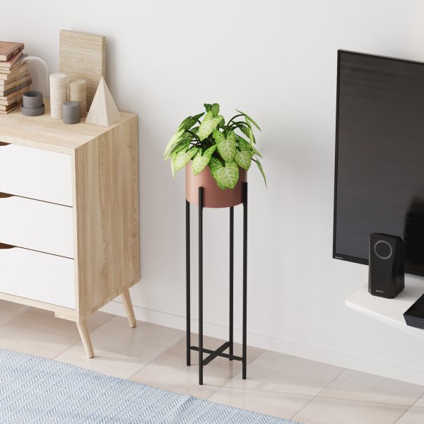 Plato 25 kruka - Svart/koppar Plato 25 kruka - Svart/koppar