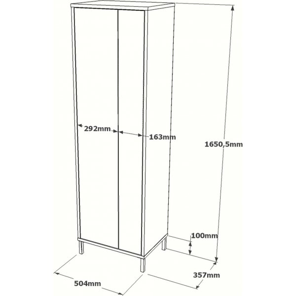 Daisy skåp - Valnöt/vit Daisy skåp - Valnöt/vit