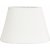 Oval Sammet lampskrm - Vit - 25 cm