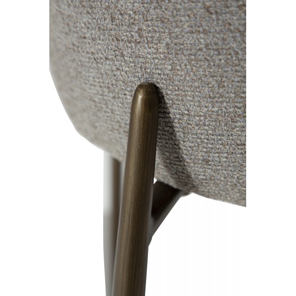 Chaise de salle à manger Glam - Boucle de galets/laiton antique Chaise de salle à manger Glam - Boucle de galets/laiton antique