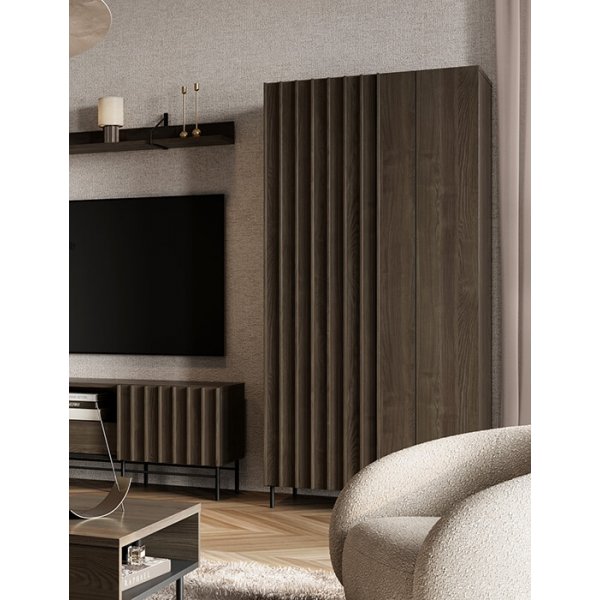 Piemonte kledingkast - Portland as/zwart Piemonte kledingkast - Portland as/zwart