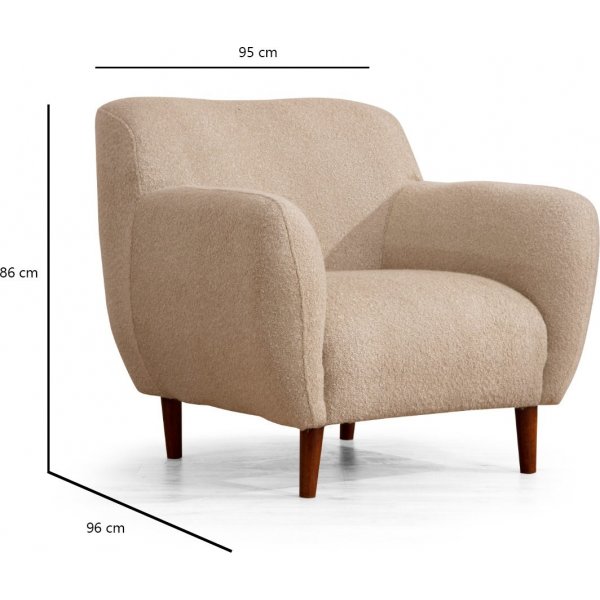 Fauteuil Napoli - Capuccino