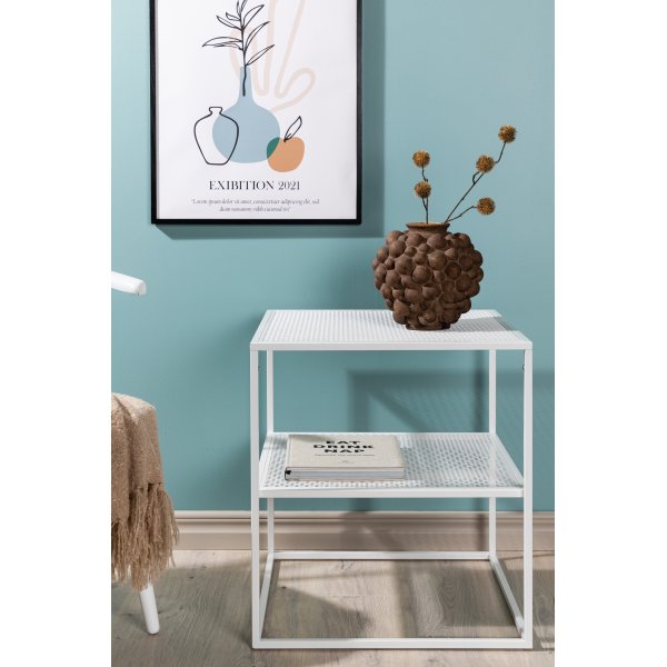 Netz sidobord 55 x 55 cm - Vit Netz sidobord 55 x 55 cm - Vit