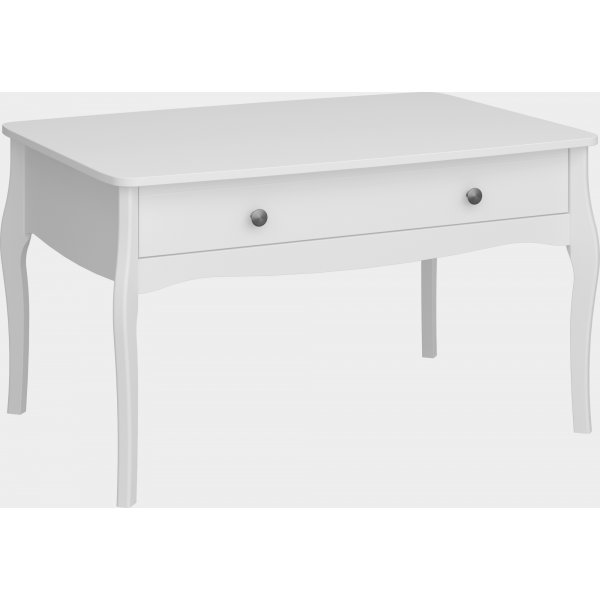 Barok salontafel 96,5 x 68,5 cm - Wit