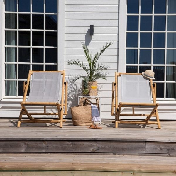 Cane solsäng - Grå/Natur Cane solsäng - Grå/Natur