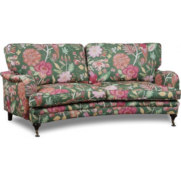 Spirit 3-sits svngd howard soffa i blommigt tyg - Eden Parrot Green