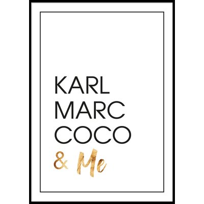 KARL MARC COCO & ME - Poster 50x70 cm