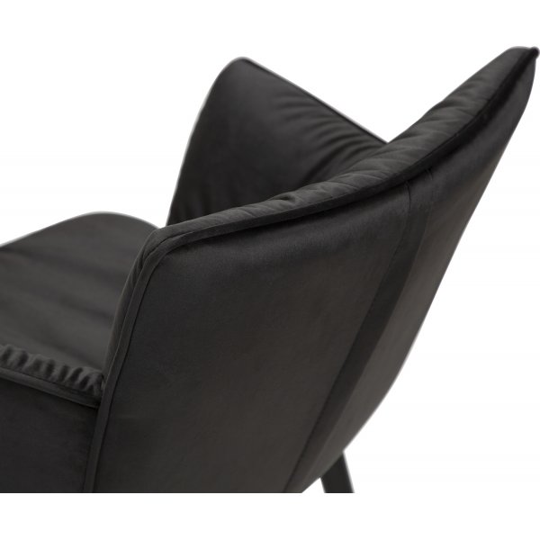 Fauteuil Join - Velours noir Fauteuil Join - Velours noir