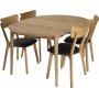 Alborg matbord 110-150 cm - Oljad ek
