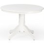 Runt matbord 106 cm - Vit