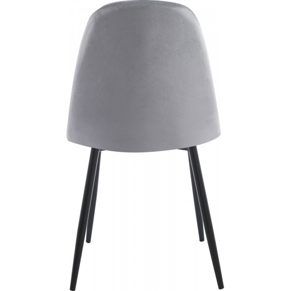 Matgrupp Crossby bord Ø120cm i valnöt med 4st Carisma matstol i ljusgrå sammet Matgrupp Crossby bord Ø120cm i valnöt med 4st Carisma matstol i ljusgrå sammet