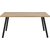 Wales matbord 160 cm - Ek/svart