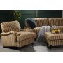 Howard Sir William svngd soffa (Dun) - Mobus Darkbeige Stripe