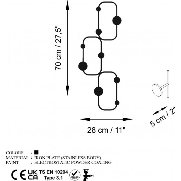 Lizzard klädhängare - Svart Lizzard klädhängare - Svart