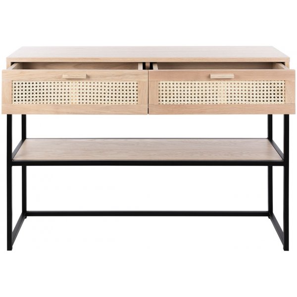 Raffel's consoletafel - Wit gepigmenteerd eikenfineer