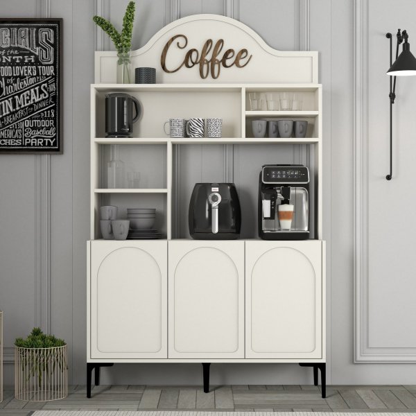 Lyon köksskåp 120 cm - Cream/svart Lyon köksskåp 120 cm - Cream/svart