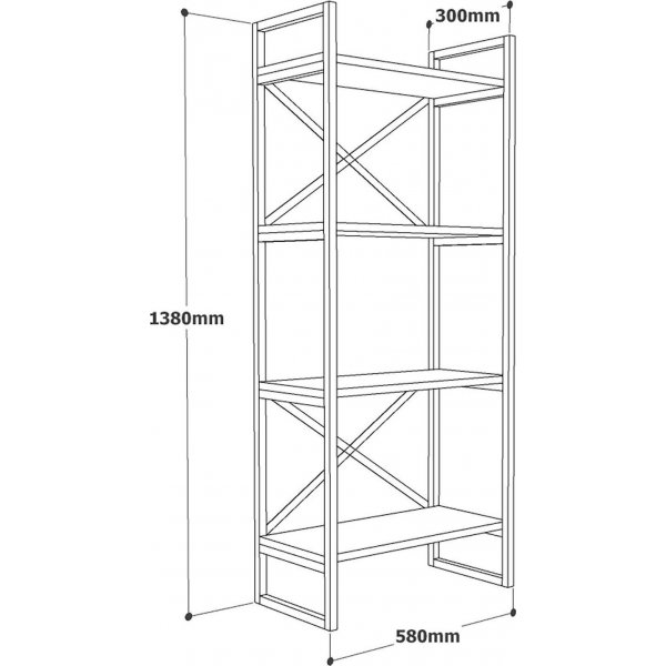 Voyage bokhylla 1 - Furu Voyage bokhylla 1 - Furu
