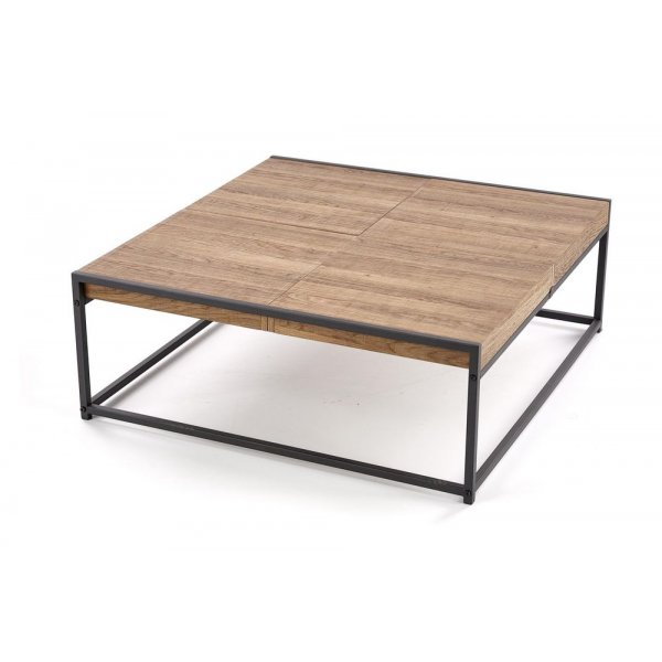 Table basse Julius 84 x 80 cm - Chêne/noir Table basse Julius 84 x 80 cm - Chêne/noir