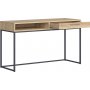Gamla konsolbord 130,5 x 45,5 cm - Ek/grafit