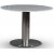 SOHO matbord Ø105 cm - Borstat aluminium / Ljus marmor