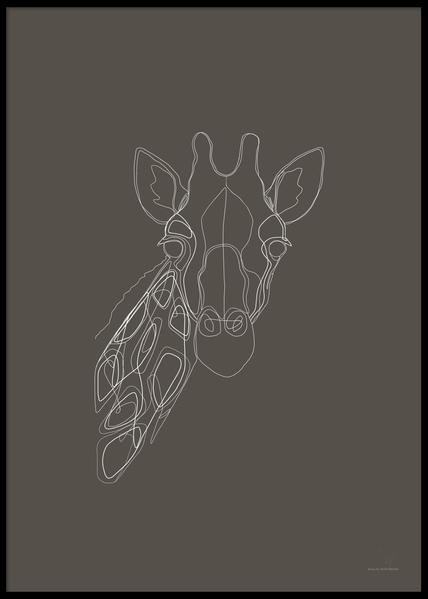 GIRAFFE - Poster 50x70 cm