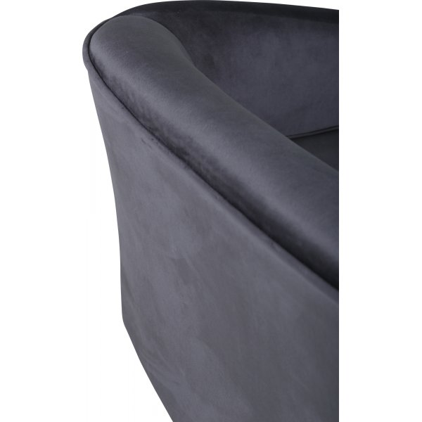 Måna barnsoffa - Grå sammet Måna barnsoffa - Grå sammet