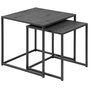 Seaford satsbord 40x40 | 50x50 cm - Svart