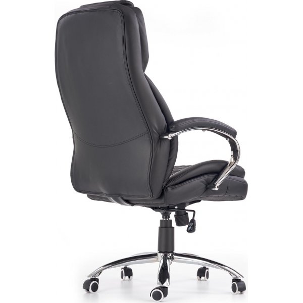 Chaise de bureau Liam - Cuir artificiel noir