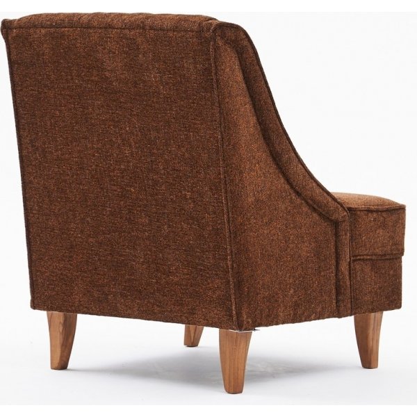 Fauteuil Ella - Marron/cuivre Fauteuil Ella - Marron/cuivre