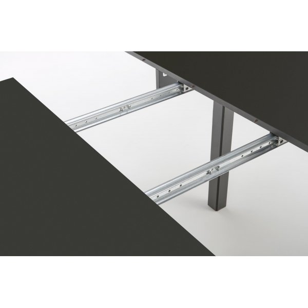 Berivan uitschuifbare eettafel 102-142 cm - Zwart