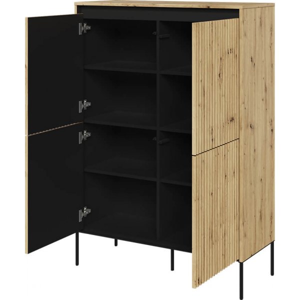 Trend skp H140 cm - Artisan ek/svart