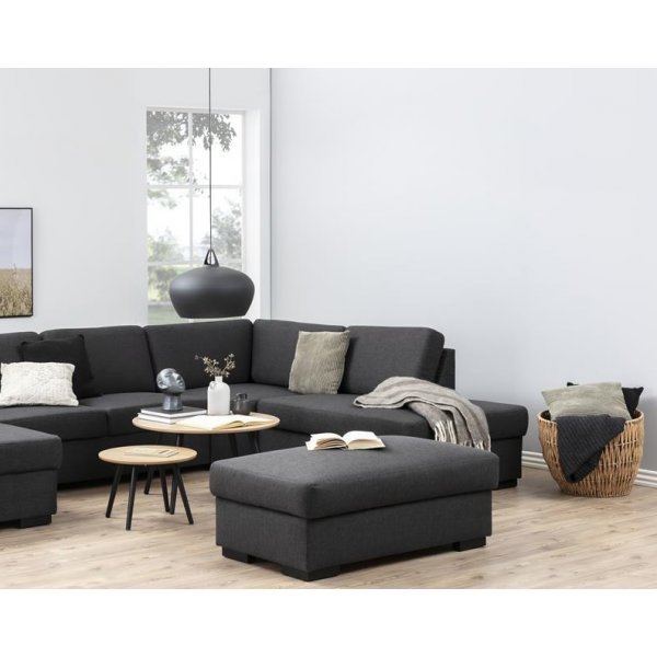 Dunfermline soffbord 80 - Ljus ask/svart