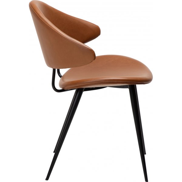 Chaise de salle à manger Napoléon - PU marron Chaise de salle à manger Napoléon - PU marron