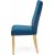 Chaise de salle  manger Heather - Velours bleu