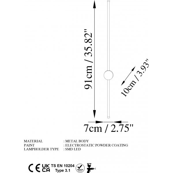 Glavo wandlamp 2 - Zwart Glavo wandlamp 2 - Zwart