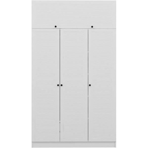 Armoire Minar 135 x 52 x 190 cm - Blanc Armoire Minar 135 x 52 x 190 cm - Blanc