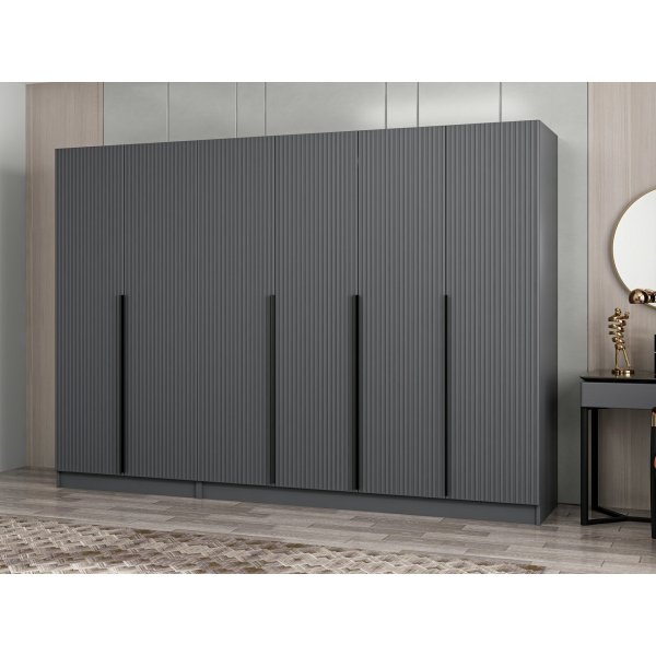 Armoire Cikani 270x52x210 cm, variante A - Anthracite Armoire Cikani 270x52x210 cm, variante A - Anthracite