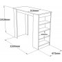 Style barbord hjd 102 cm