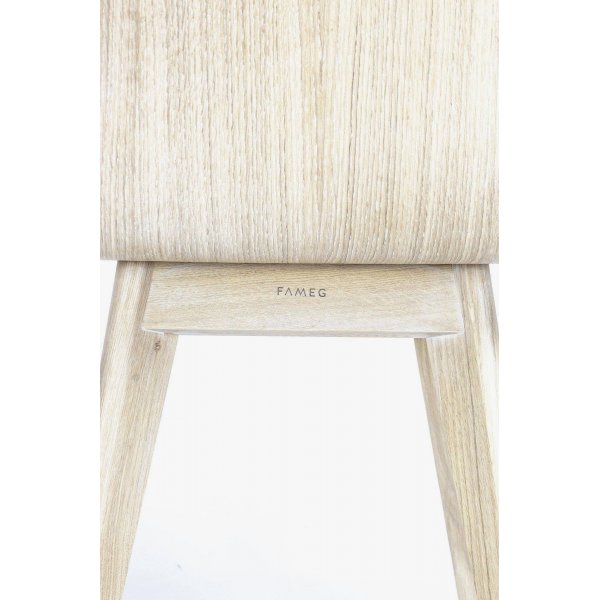 Chaise de salle  manger Cleo avec faade rembourre - Couleur du cadre et du revtement en option