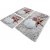 Ensemble de tapis de salle de bain toile de mer (3 pices) - 60 x 100 cm (1 pice) / 50 x 60 cm (2 pices)